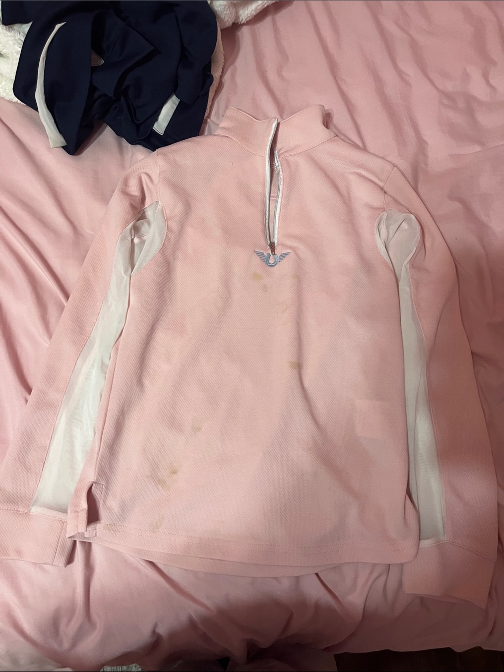 TuffRider Soft Pink Athletic Quarter-Zip